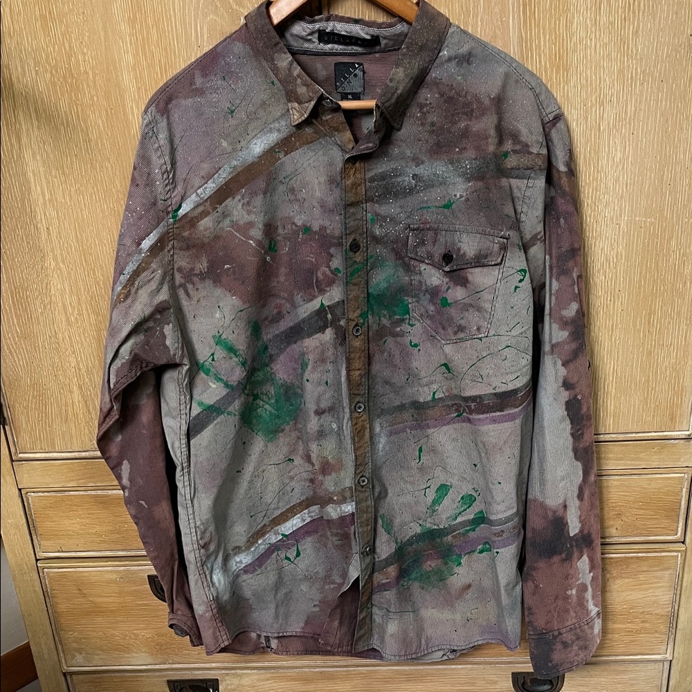 Billabong Camo Casual Button Down Shirt - Picture 1 of 7